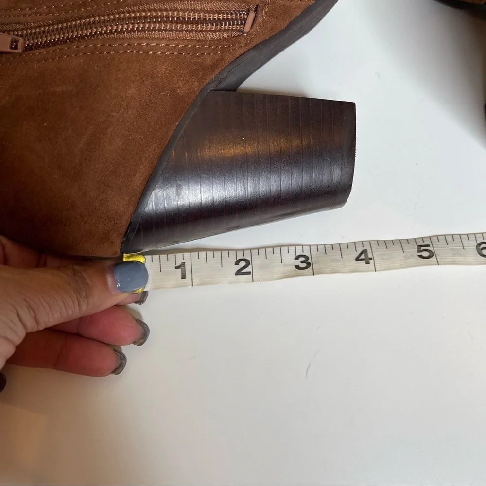Carlos Santana Tempe Brown Suede Fringe Booties